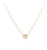 NECKLACE 18CT ROSE GOLD PAVÉ SET DIAMOND NECKLACE HAND CRAFTED