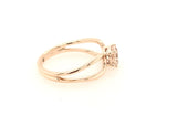 9CT ROSE GOLD RING CLAW SET BRILLIANT CUT MORGANITE CHILD TO ADULT HAND CRAFTED