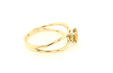 18CT YELLOW GOLD CLAW SET CHILD / ADULT DRESS RING BRILLIANT CUT YELLOW SAPPHIRE HAND CRAFTED