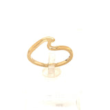 9CT YELLOW GOLD WAVE DESIGN DAY RING HAND CRAFTED