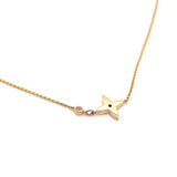 9CT ROSE GOLD STAR NECKLACE BRILLIANT CUT DIAMOND HAND CRAFTED