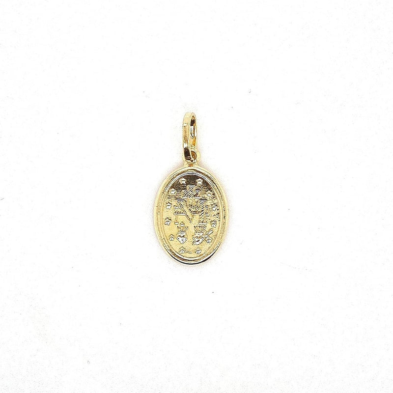 18CT MIRACULOUS MEDAL YELLOW GOLD MADE IN ITALY
