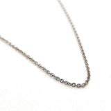 9CT WHITE GOLD BELCHER LINK CHAIN 50CM HAND CRAFTED