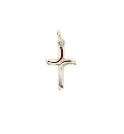 18CT WHITE GOLD FANCY CROSS HAND CRAFTED